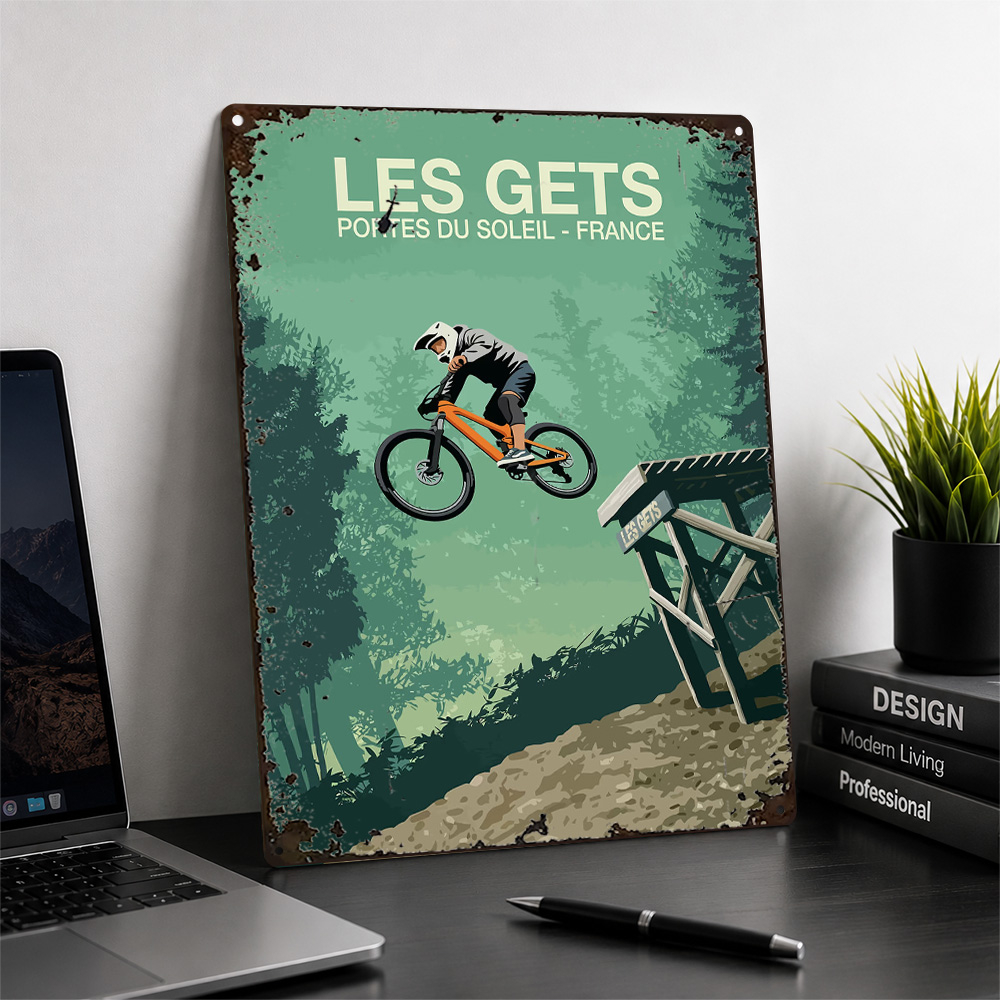 Plakat z nadrukiem przedstawia – Mountain Biking Europe recenzja i cena